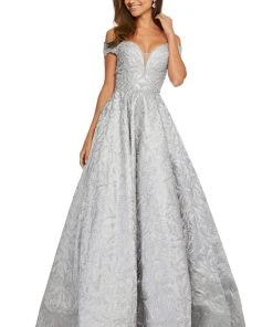 Sherri Hill - 52507 Cap Sleeve Mikado Dress