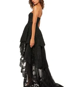 Sherri Hill - 52513 Sweetheart Lace High-Low Dress