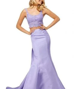 Sherri Hill - 52528 Two Piece Scoop Mermaid Evening Dress