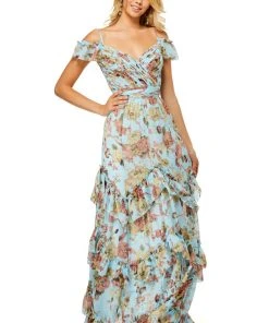 Sherri Hill - 52533 Cold Shoulder A-line Long Dress