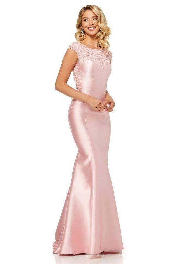 Sherri Hill - 52543 Lace Bateau Mikado Mermaid Dress 5 Sherri Hill - 52543 Lace Bateau Mikado Mermaid Dress