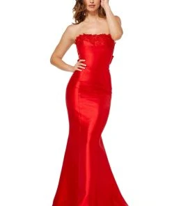 Sherri Hill - 52544 Bow Accent Embroidered Mermaid Gown 12 Sherri Hill - 52544 Bow Accent Embroidered Mermaid Gown