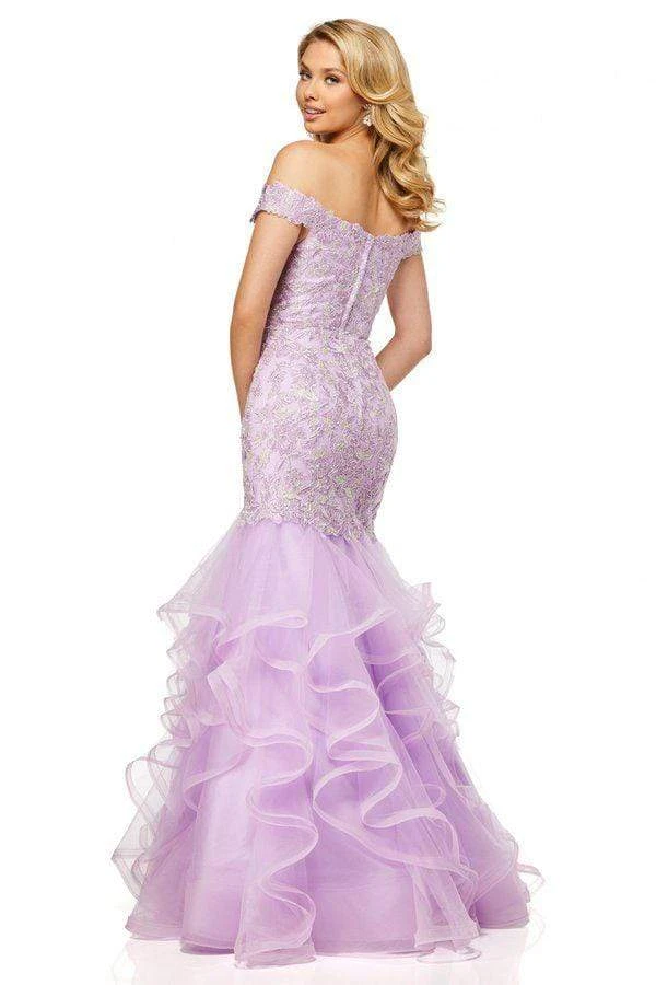 Sherri Hill - 52559 Off-Shoulder Cap Sleeve Mermaid Long Dress 4 Sherri Hill - 52559 Off-Shoulder Cap Sleeve Mermaid Long Dress