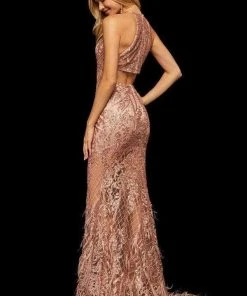 Sherri Hill - 52561 Sequins High Halter Neckline Evening Dress