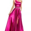 Sherri Hill - 52565 Silk Satin One Shoulder A Line Dress