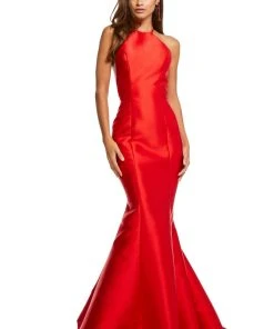 Sherri Hill - 52575 Lace Racerback Taffeta Long Mermaid Dress