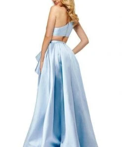Sherri Hill - 52577 Single Shoulder A Line Long Dress With Slit 6 Sherri Hill - 52577 Single Shoulder A Line Long Dress With Slit