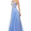 Sherri Hill - 52591 Beaded Bodice Long A Line Satin Dress