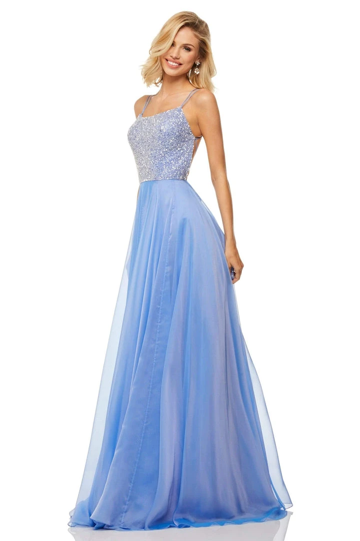 Sherri Hill - 52591 Beaded Bodice Long A Line Satin Dress 3 Sherri Hill - 52591 Beaded Bodice Long A Line Satin Dress