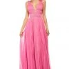 Sherri Hill - 52593 Plunging V-Neck Chiffon A Line Dress