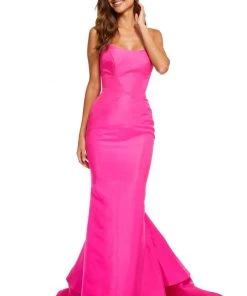 Sherri Hill - 52601 Strapless Taffeta Mermaid Gown