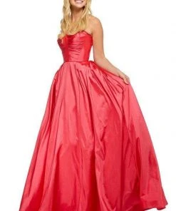 Sherri Hill - 52603 Strapless Sweetheart Taffeta Ballgown
