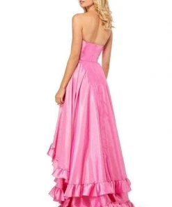 Sherri Hill - 52605 Strapless Sweetheart Ruffled Full Figured Dress