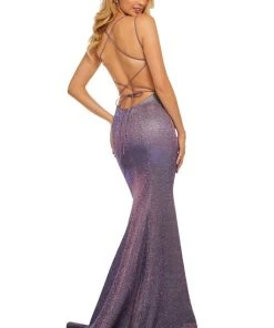 Sherri Hill - 52614 Sexy Lace Up Back Fitted Dress