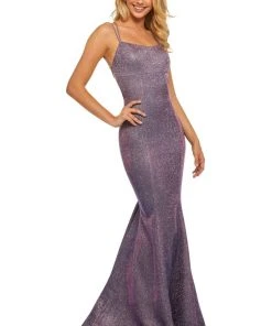 Sherri Hill - 52614 Sexy Lace Up Back Fitted Dress