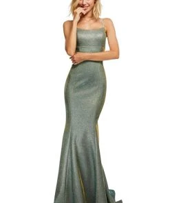 Sherri Hill - 52614 Sexy Lace Up Back Fitted Dress