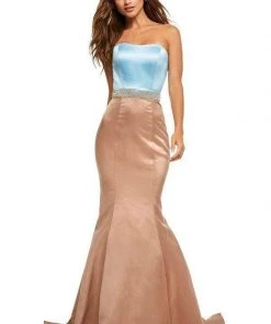 Sherri Hill - 52616 Strapless Satin Mermaid Gown With Beaded Waistband 8 Sherri Hill - 52616 Strapless Satin Mermaid Gown With Beaded Waistband