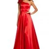 Sherri Hill - 52619 Rosette Accented Single Shoulder A Line Dress 1 Sherri Hill - 52619 Rosette Accented Single Shoulder A Line Dress