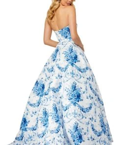 Sherri Hill - 52620 Straight Across Long A-line Dress
