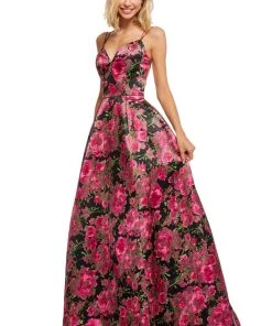 Sherri Hill - 52627 Sweetheart Floral A Line Dress
