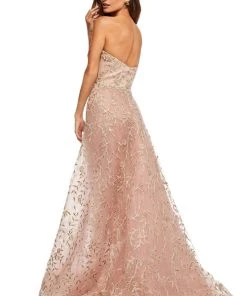 Sherri Hill - 52648 Sweetheart Strapless Embroided Dress