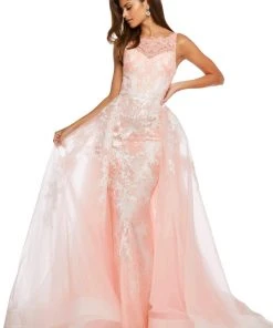 Sherri Hill - 52660 High Neckline Lace Dress