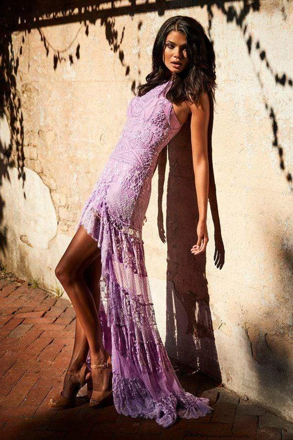 Sherri Hill - 52663 Beaded Halter High Low Dress 13 Sherri Hill - 52663 Beaded Halter High Low Dress