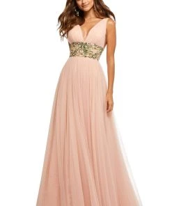 Sherri Hill - 52670 V-Neck Tulle A-line Dress