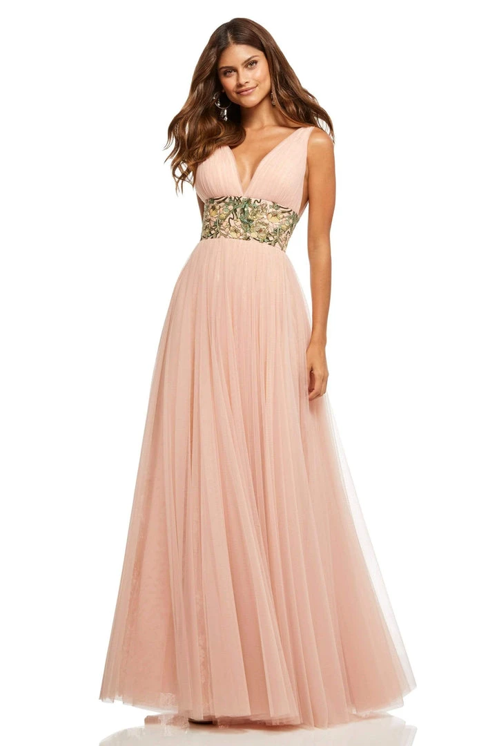 Sherri Hill - 52670 V-Neck Tulle A-line Dress 3 Sherri Hill - 52670 V-Neck Tulle A-line Dress