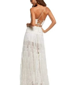 Sherri Hill - 52671 Two Piece Beaded Halter A-line Dress