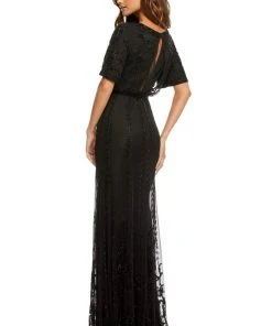 Sherri Hill - 52676 V-Neck Beaded Column Dress