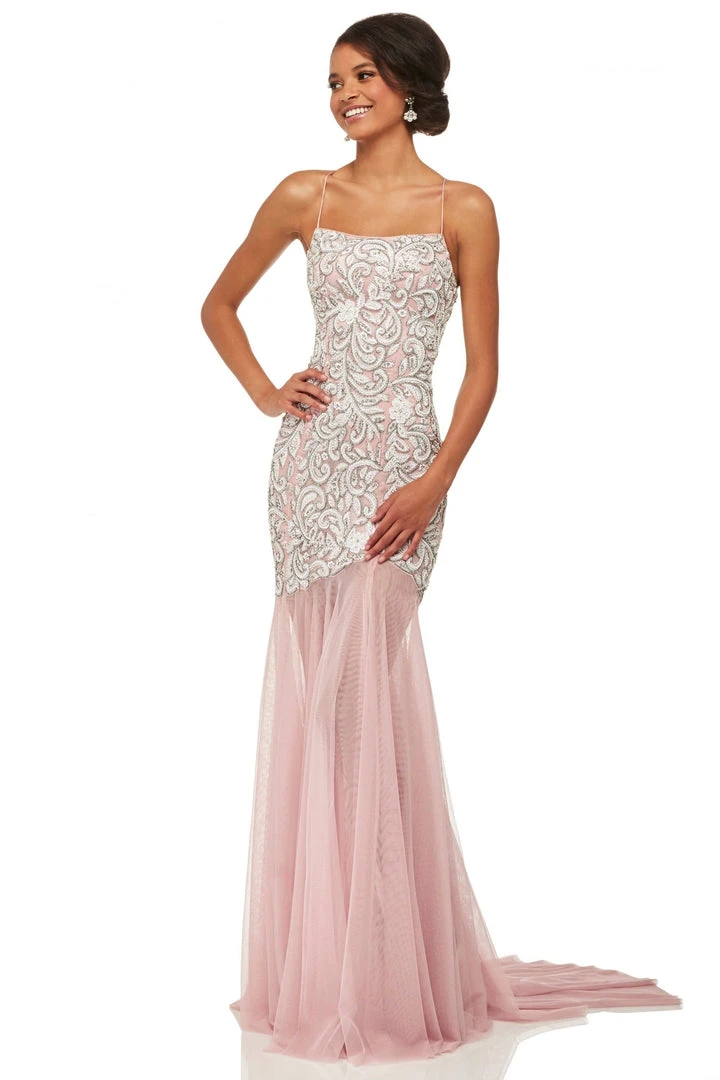 Sherri Hill - 52678 Square Sheath Long Dress 3 Sherri Hill - 52678 Square Sheath Long Dress