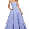 Sherri Hill - 52681 Strapless Embossed Brocade Ball Gown