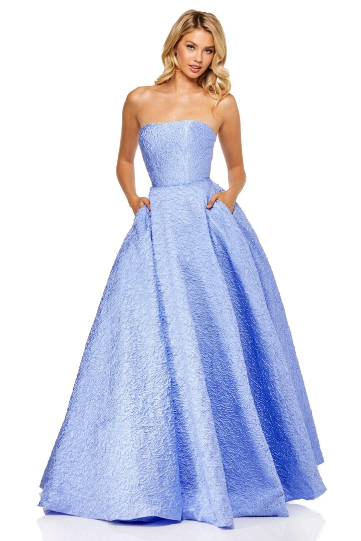 Sherri Hill - 52681 Strapless Embossed Brocade Ball Gown 6 Sherri Hill - 52681 Strapless Embossed Brocade Ball Gown