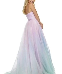 Sherri Hill - 52703 Plunging Sweetheart Ballgown With Floral Accent 5 Sherri Hill - 52703 Plunging Sweetheart Ballgown With Floral Accent