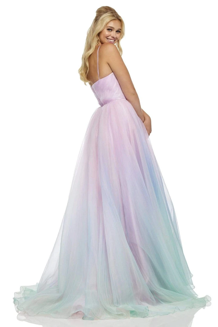 Sherri Hill - 52703 Plunging Sweetheart Ballgown With Floral Accent 4 Sherri Hill - 52703 Plunging Sweetheart Ballgown With Floral Accent