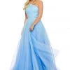 Sherri Hill - 52706 Ruched One Shoulder Organza Ballgown