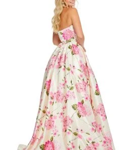Sherri Hill - 52723 Full Figured Strapless Dress