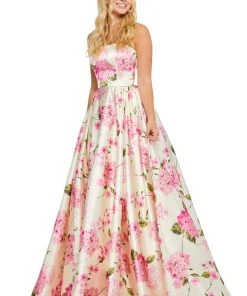 Sherri Hill - 52723 Full Figured Strapless Dress