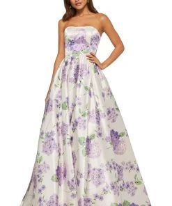 Sherri Hill - 52723 Full Figured Strapless Dress