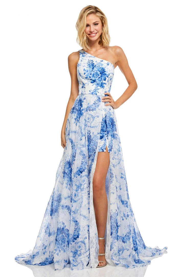 Sherri Hill - 52728 One Shoulder A Line Dress 3 Sherri Hill - 52728 One Shoulder A Line Dress
