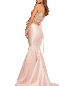 Sherri Hill - 52734 Beaded Mikado Two Piece Long Mermaid Dress