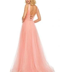 Sherri Hill - 52737 Plunging V- Neckline A-Line Long Dress