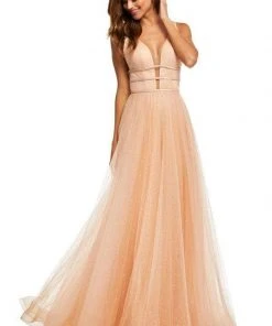 Sherri Hill - 52737 Plunging V- Neckline A-Line Long Dress