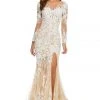 Sherri Hill - 52742 Fitted Lace Dress 1 Sherri Hill - 52742 Fitted Lace Dress