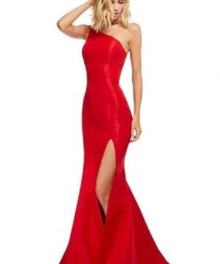 Sherri Hill - 52752 One Shoulder Fitted High Slit Mermaid Dress 7 Sherri Hill - 52752 One Shoulder Fitted High Slit Mermaid Dress
