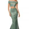 Sherri Hill - 52757 Two-Piece Off Shoulder Long Fitted Dress 2 Sherri Hill - 52757 Two-Piece Off Shoulder Long Fitted Dress