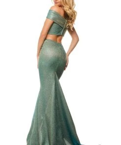 Sherri Hill - 52757 Two-Piece Off Shoulder Long Fitted Dress 7 Sherri Hill - 52757 Two-Piece Off Shoulder Long Fitted Dress