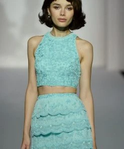 Sherri Hill - 52777 Two Piece Halter Column Dress