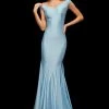 Sherri Hill - 52783 Satin Off Shoulder Mermaid Gown 1 Sherri Hill - 52783 Satin Off Shoulder Mermaid Gown